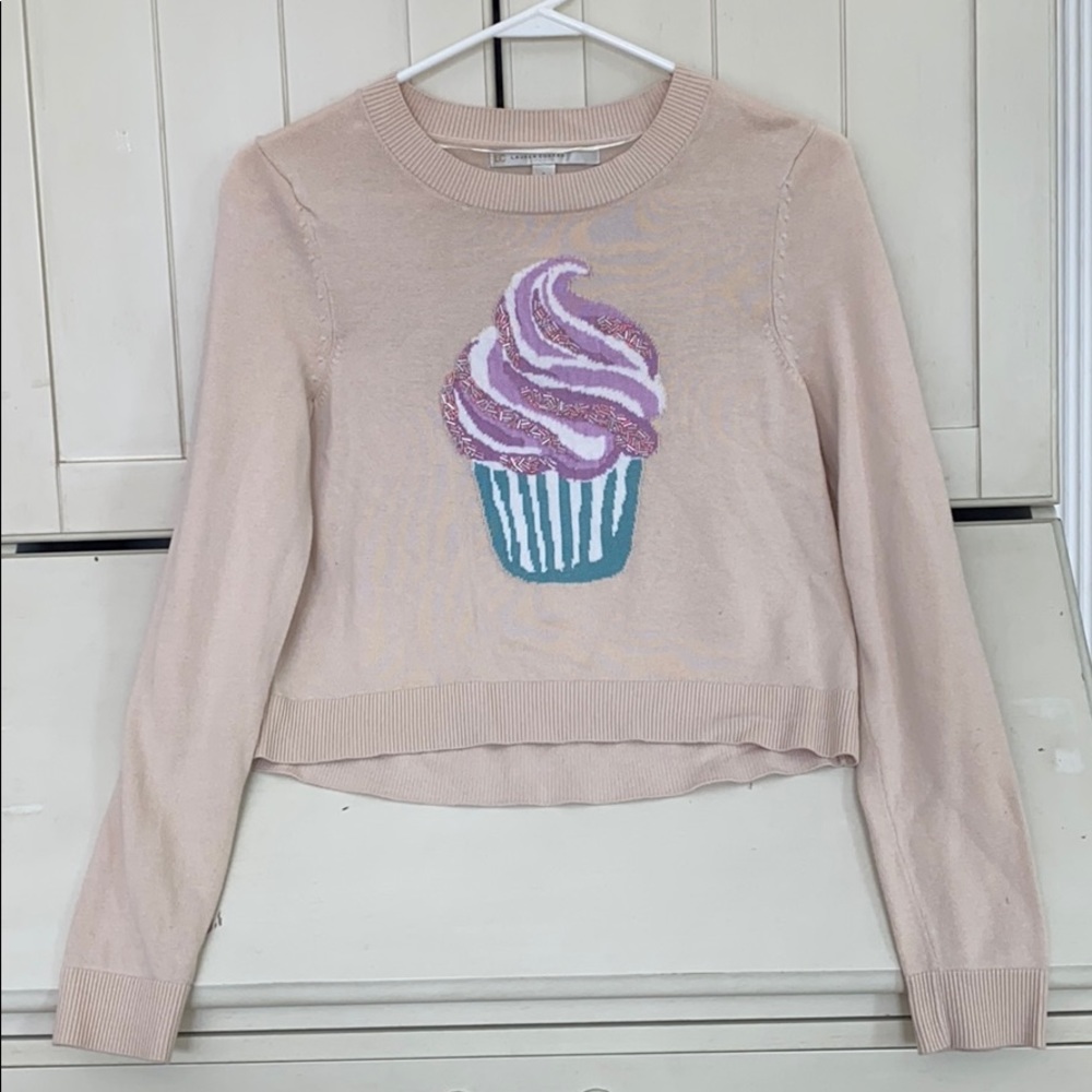 Cropped Cupcake Sweater by Lauren Conrad